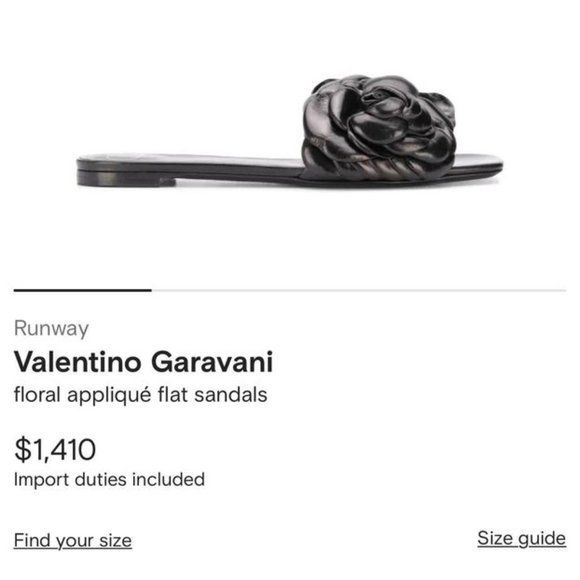 VALENTINO GARAVANI Black 03 Rose Edition Atelier Petal Flat Sandals - Picture 8 of 9